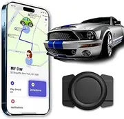 LIPCXSYM Car GPS Tracking Device for Vehicles Real Time GPS Tracker for Vehicles Mini Hidden Car Tracker with Magnetic Waterproof Case No Monthly Fee iOS Compatible Black