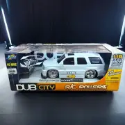 Jada Toys Dub City Cadillac Escalade White Color RC Rollers 1:16 Dvinci Wheels
