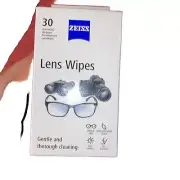 2 boxes of Zeiss Lens Wipes 30 count Individually Wrapped Pre-moistened