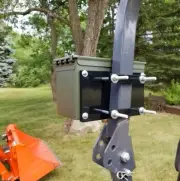 Universal Toolbox Mount & Box for Tractor, Kubota, John Deere, Mahindra, Yanmar