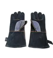 Kim Yuan Extreme Heat Fire Resistant Leather Gloves BBQ Wood Burner Welding 14in
