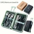 12PCS Nail Clippers Manicure Tool Set Professional Nail Clippers Pedicure Kit Wi