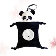 Yardwe Panda Shaped Plush Doll Towel Soft Appeasing Gentle Saliva Towel for Newborns and Safe Skin Friendly Material Present