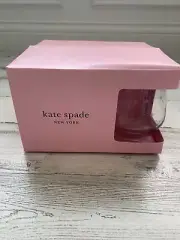 KATE SPADE STEMLESS CRYSTAL Set of 4 Wine Glasses 12 oz LARABEE DOT NEW IN BOX