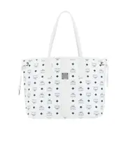 MCM Medium Liz Reversible Tote Bag One size White