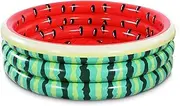 XFlated Kiddie Pool 5 Feet Watermelon Durable Inflatable Pool for Kids, Large Baby Pool Water Play Pool and Ball Pit for Indoor or Outdoor
