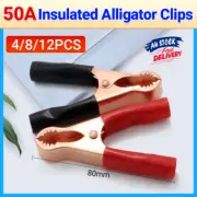2/4/5Pairs Car Battery Tongs Cable Alligator Electrical Measured Clip Clamp Tool