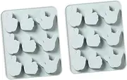 LABRIMP 2pcs Silicone Cake Mold with Creative Gestures Pattern Non Stick DIY Baking Molds for Home Use for Candy and Biscuit Making Blue