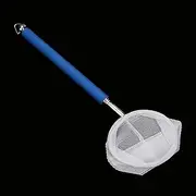 Adjustable Mini Fishing, Net Pole for Aquarium Tank Fish Accessories Shrimp 20 57.5cm Expandable Blue Square Round Net Black (Round net) (Square Net) (Round net)