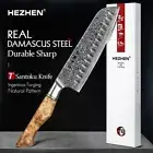 New 7 inch Santoku Knife Damascus Super Steel Japanese Cook Knife Sharp Kitchen