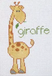 Giraffe - Hand Painted Needlepoint Canvas