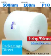 Bubble Wrap 500mm x 100M Roll Clear P10 10mm Bubbles