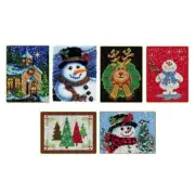 Christmas Latch Hook Kits - DIY Rug Carpet Cushion Makng Home Office Ornaments