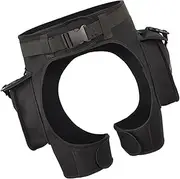 Dickly Men Wetsuit Shorts with Pocket 2.5mm Neoprene Wetsuit Pants Open Crotch Diving Shorts for Snorkeling Underwater Swimming Canoeing