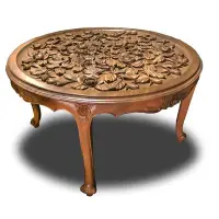 在飛比找Yahoo!奇摩拍賣優惠-古典玫瑰園柚木桌凳組 浪漫歐風/新品上市
