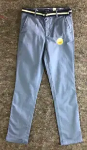 Children's Place Boys Size 14 Light Blue Dress Casual Pants with Belt