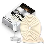 2M 240 LEDs Motion Sensor Flexible Light Strip Intelligent Sensing Neon Light Strip for Wardrobes, Wine Cabinets, Under Bed Lighting – Warm White, USB Powered