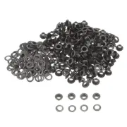 Grommets Kit 200set-4mm 1/6" Hole Metal Eyelets Grommet Tool,Dark Grey