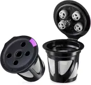 Reusable K Cups, 2 Pack Refillable K Cup Pod Capsules for K Supreme and K Superm