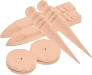 CANIGHT 2Set Sanding Block with Ergonomic Grip for Woodworking Polishing Rods and Sandpaper for Furniture Restoration and Edge Trimming