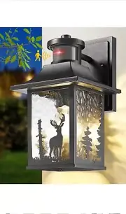 Motion Sensor Outdoor Wall Light Dusk to Dawn Porch Light Wall Mount Outdoor ...