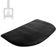 Fireproof Fireplace Hearth Rug,Fire Resistent Under The Grill Protective Deck and Patio Mat,Fiberglass Fireplace Area Rug Non Slip Mat(S/M/L)
