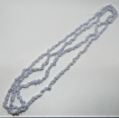 Chalcedony 12mm x 9mm Chip Beads (vary in size from 5mm-10mm) (34" Strand)