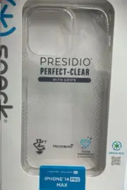 SPECK Presidio PERFECT-CLEAR 13 Ft. Drop Tested GRIP Case for iPhone 14 Pro Max