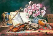 Chart Needlework DIY - Counted Cross Stitch Patterns - A Music Life