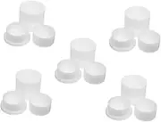NUOBESTY 5 Sets Bath Salt Ball Mold Soap Molds Bathing Salt Ball Mold DIY Soap Mold Bath Ball Crafting Molds Mold for Bath Ball DIY Bath Salt Mold Salt Ball Shape Mold Cake Mold White Pp