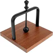 Wood Table Napkin Holder with Weighted Metal Arm Practical Paper Napkin Holder Cocktail Napkin Holder for Home Kitchen Office Restaurant