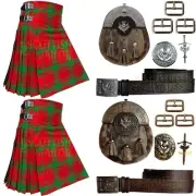 Scottish Clan MacQuarrie Tartan Kilt Outfit For Sale Custom Made TraditionalKilt