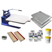 1 Color Screen Printing Press Materials Kit Press Printer DIY Press Tools New
