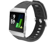 Watch Breathable Replacement Wristband Sport Silicone Fashionable Silicone Strap Suitable for Fitbit Ionic-Grey