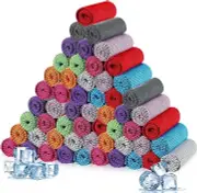 200 Pack Sport Cooling Towels - Quick-Cooling Microfiber for Summer Workouts