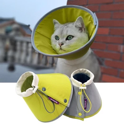 Pet Protective Collar Adjustable Dog Cat Neck Cone Recovery Collar for Anti Lick