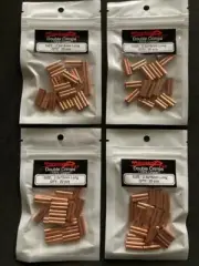 80 X Double Crimps Cooper Multi-size for Monofilament Fishing line Wire Traces