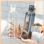 沃德家居 韓國INS風時間刻度玻璃水瓶 水瓶 水杯 瓶子 環保水壺 透明水壺 透明玻璃瓶 隨身瓶 飲料瓶 玻璃杯
