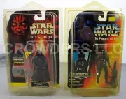 EP1 Darth Maul (Tatooine) Commtech Chip & PotF Tie Fighter Pilot MiB '95 Kenner