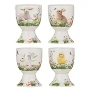 4PK Ashdene New Bone China 6.5cm Sweet Meadows Boiled Egg Cup Stand Tableware