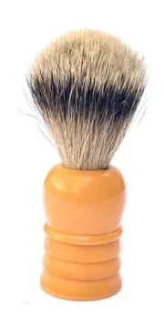 MADE RITE Vintage Shaving Brush Bakelite Handle Base & Badger Bristles 1001 1940