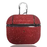 Bling Glitter Sparkly Case Cover W/Clasp RED For AirPod AirPods 3 3rd Gen.