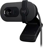 Logitech Brio 100 Full HD Webcam for Meetings and Streaming, Auto-Light Balance, Built-in Mic, Privacy Shutter, USB-A, for Microsoft Teams, Google Meet, Zoom and More - Graphite