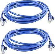XYWHPGV 2Pcs 9.8Ft RJ45 CAT5E LAN Network Cable for Ethernet Router Switch(ac093 bc4b2 d151b 7b280 b4056 73c37