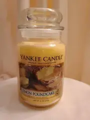 Yankee Candle-Lemon Pound Cake, Large Jar, White Label, Retired.