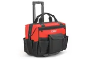 TOPEX 19 Inch Rolling Tool Bag, 19 Functional Pockets Tool Organiser, Large Tool Tote Bag