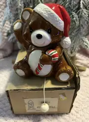 Vintage Brand New In Box Holiday Bear Wall Decor * Pull String Play Jingle Bells