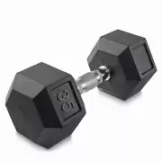 35 lb Rubber Coated Hex Dumbbell Hand Weight, 35 Pounds