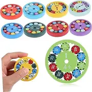 Kisangel 9pcs Math Multiplication Game for Interactive Learning Tool for Arithmetic Practice Fun Educational Teaching for Engaging Math Skills