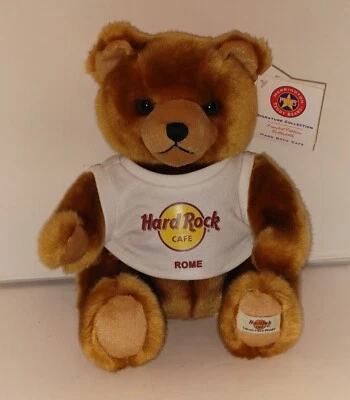Hard Rock Cafe Teddy Bear Rome 2006 Limited Edition Classic Herrington NWT 10"